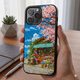 Flower Filled Seaside Shop Protective Case Compatible with iPhone, Samsung & Google Pixel FX0287