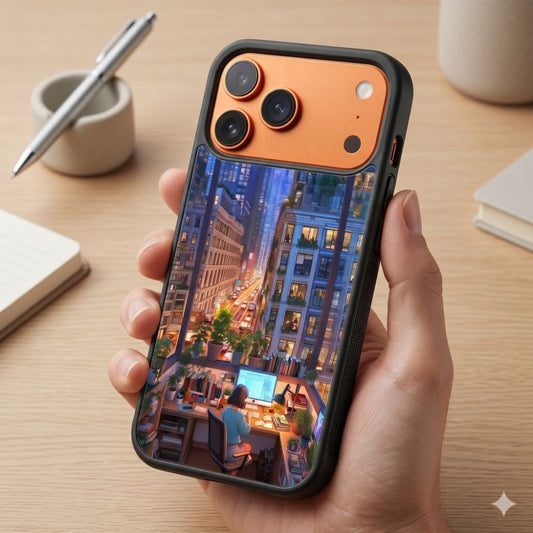 Cozy Late Night Protective Case Compatible with iPhone, Samsung & Google Pixel FX0290
