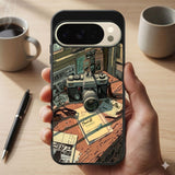 Vintage Camera Resting Protective Case Compatible with iPhone, Samsung & Google Pixel FX0294