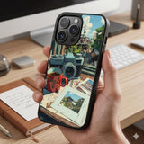 Japanese Town Street Scene Protective Case Compatible with iPhone, Samsung & Google Pixel FX0295