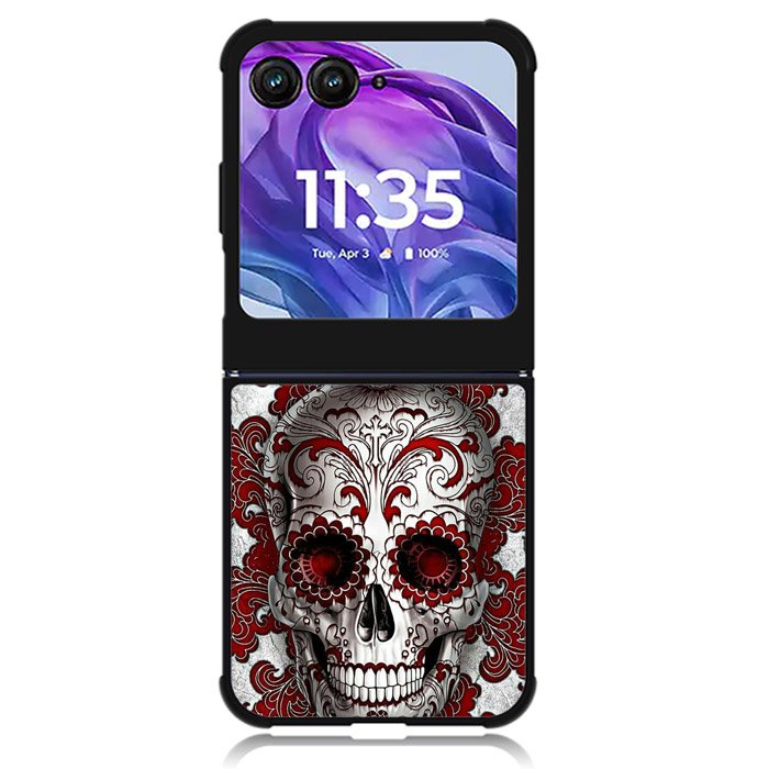 sugar skull tattoo Motorola Moto Razr 2024 , Moto Razr 50 Case