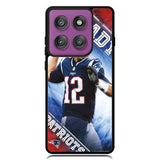 New England Patriots Tom Brady X00037 Motorola Moto Edge 2025 | Moto Edge 60 Fusion | Moto Edge 60 Pro Case