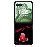boston red sox X00219 Motorola Moto Razr+ Plus 2024/2025 Case, Motorola Razr 50 Ultra/50s Ultra Case
