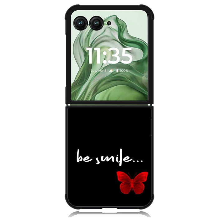 Red Butterfly X00399 Motorola Moto Razr+ Plus 2024/2025 Case, Motorola Razr 50 Ultra/50s Ultra Case