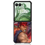 Street Fighter Anime X00549 Motorola Moto Razr+ Plus 2024/2025 Case, Motorola Razr 50 Ultra/50s Ultra Case