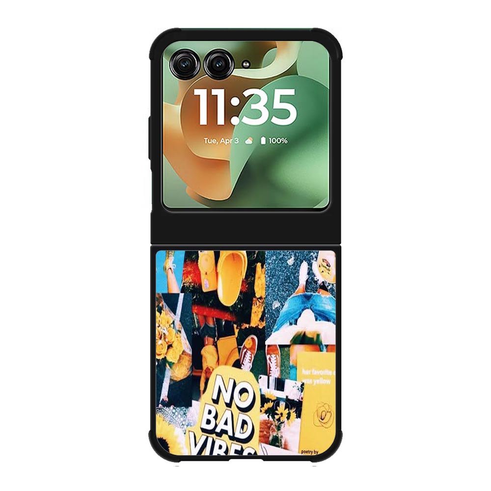 No Bad Vibes Collage X00613 Motorola Moto RAZR 2025 Case