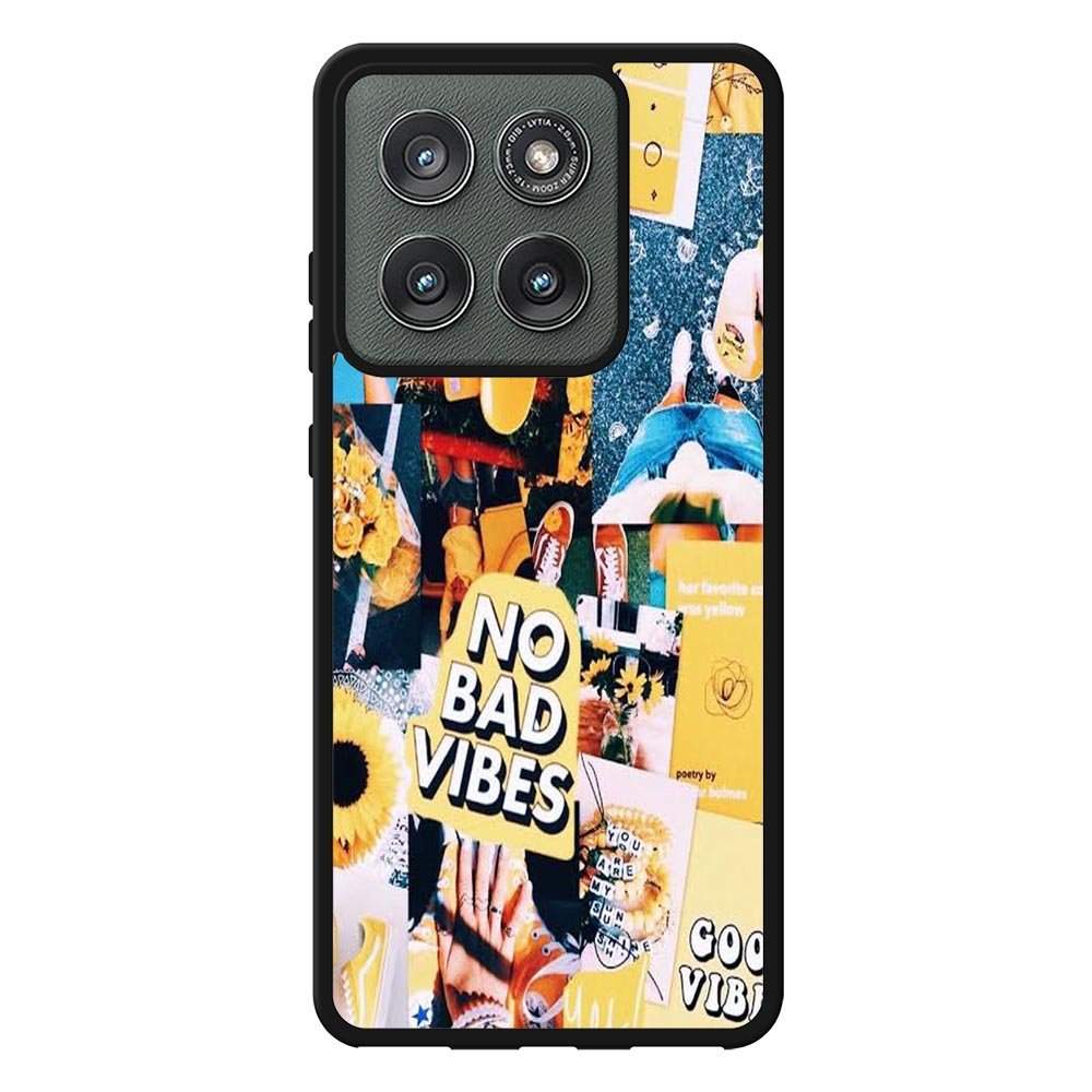 No Bad Vibes Collage X00613 Motorola Moto Edge 2025 Case