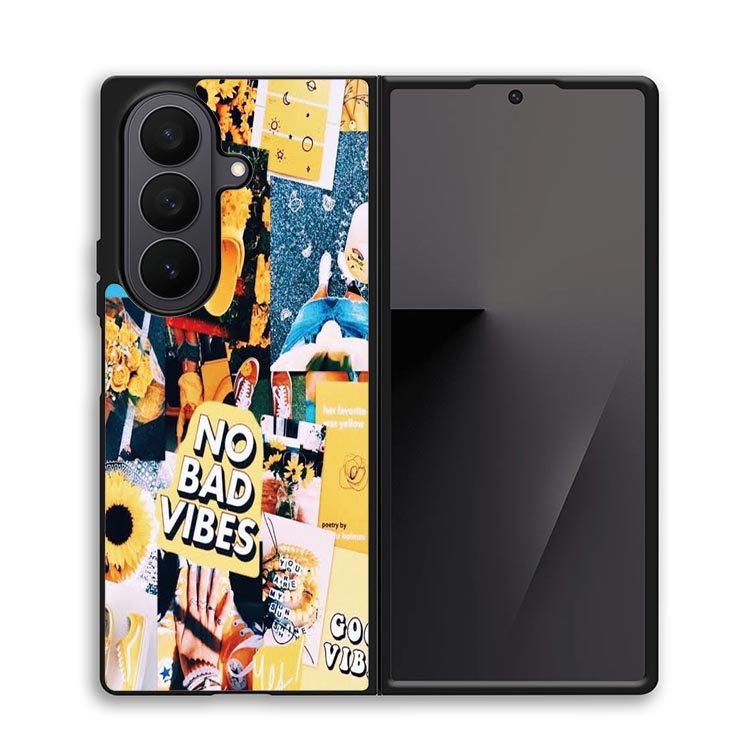 No Bad Vibes Collage X00613 Samsung Galaxy Z Fold 7 Case
