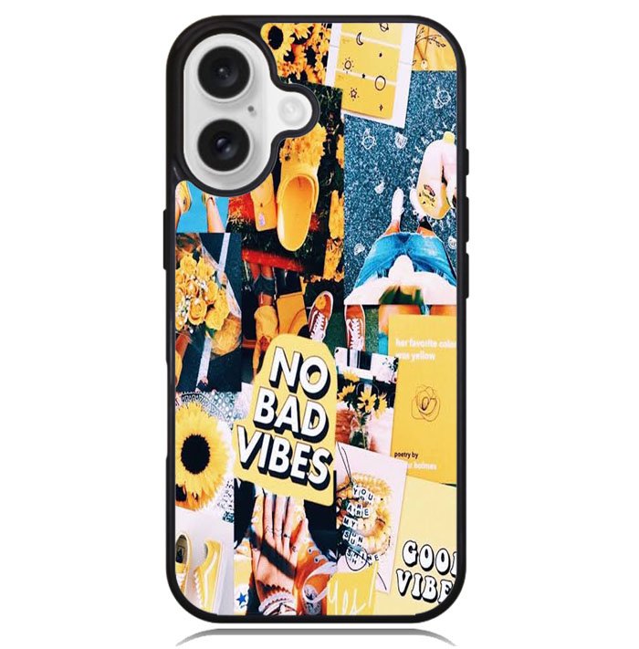 No Bad Vibes Collage X00613 iPhone 16 Plus Case