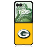 Green Bay Packers X00607 Motorola Moto Razr+ Plus 2024/2025 Case, Motorola Razr 50 Ultra/50s Ultra Case