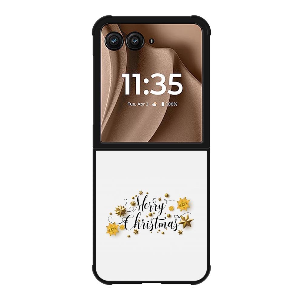 Christmas golden X00633 Motorola Moto RAZR Plus 2025 Case