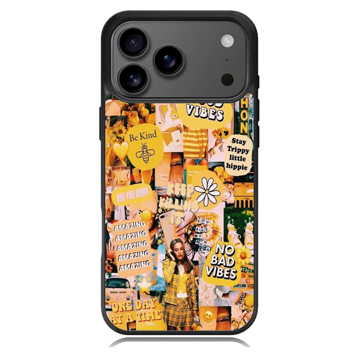 No Bad Vibes Collage X00704 iPhone 17 Pro Case