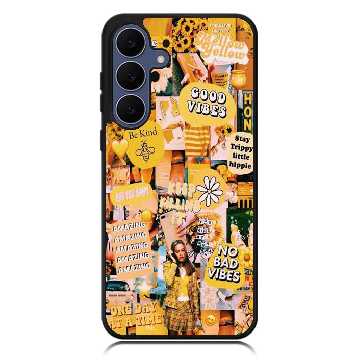 No Bad Vibes Collage X00704 Samsung Galaxy S25 FE Case