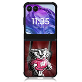 wisconsin badger logo Motorola Moto Razr 2024 , Moto Razr 50 Case