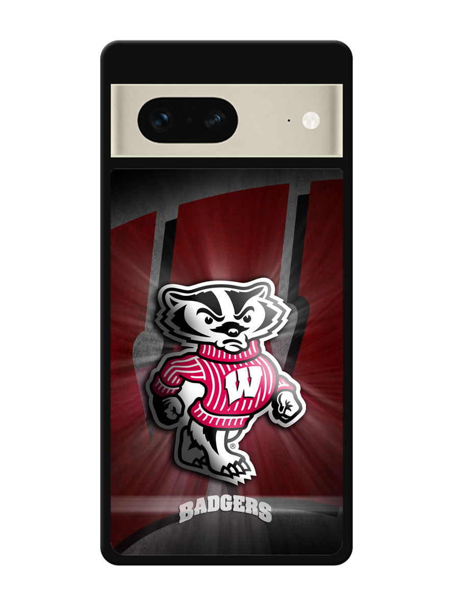 wisconsin badger logo Google Pixel 7 Case