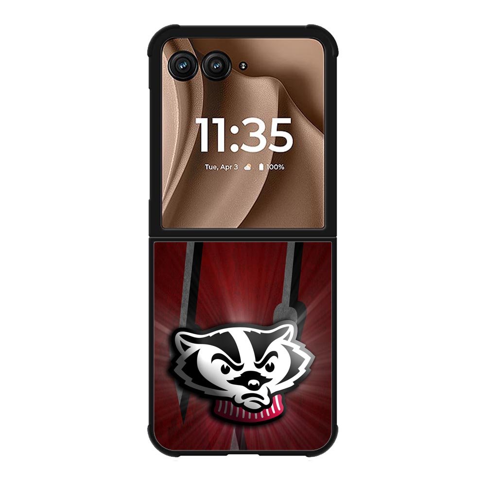 wisconsin badger X00765 Motorola Moto RAZR Plus 2025 Case