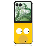 Circles Homer Simpson X00760 Motorola Moto Razr+ Plus 2024/2025 Case, Motorola Razr 50 Ultra/50s Ultra Case