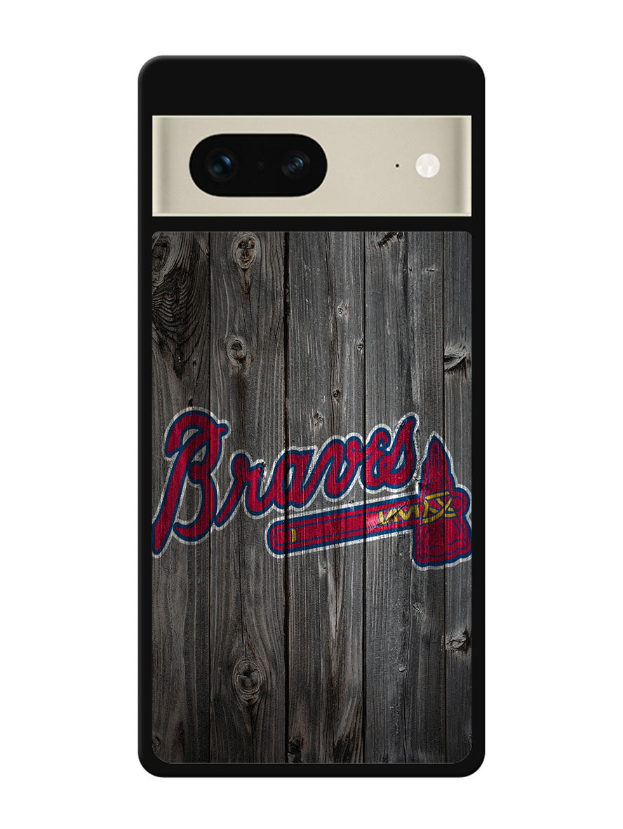 atlanta braves wood Google Pixel 7 Case