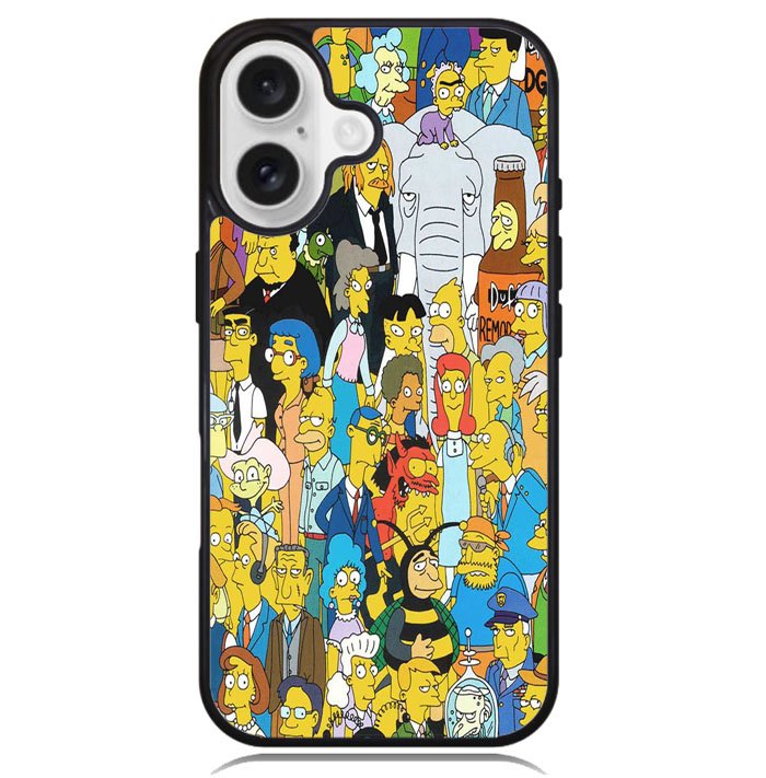 The Simpsons Characters X01580 iPhone 16 Plus Case