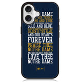 Notre Dame Football X02250 iPhone 16 Case