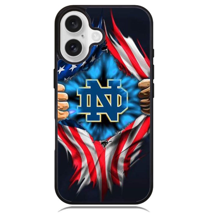 notre dame fighting irish flag X02249 iPhone 16 Plus Case