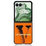 vlone Logo Wallpaper X02240 Motorola Moto Razr+ Plus 2024/2025 Case, Motorola Razr 50 Ultra/50s Ultra Case