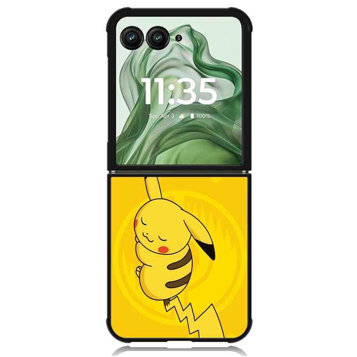 Cute Pikachu X02179 Motorola Moto Razr+ Plus 2024/2025 Case, Motorola Razr 50 Ultra/50s Ultra Case