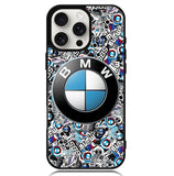 bmw sticker bomb X02147 iPhone 16 Pro Max Case