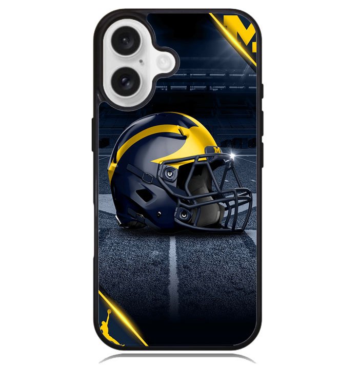 michigan wolverines helmet X02122 iPhone 16 Case