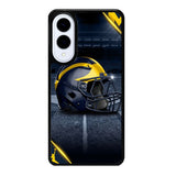 michigan wolverines helmet X02122 Samsung Galaxy S25 Edge Case