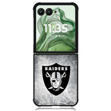 oakland raiders symbol X02041 Motorola Moto Razr+ Plus 2024/2025 Case, Motorola Razr 50 Ultra/50s Ultra Case