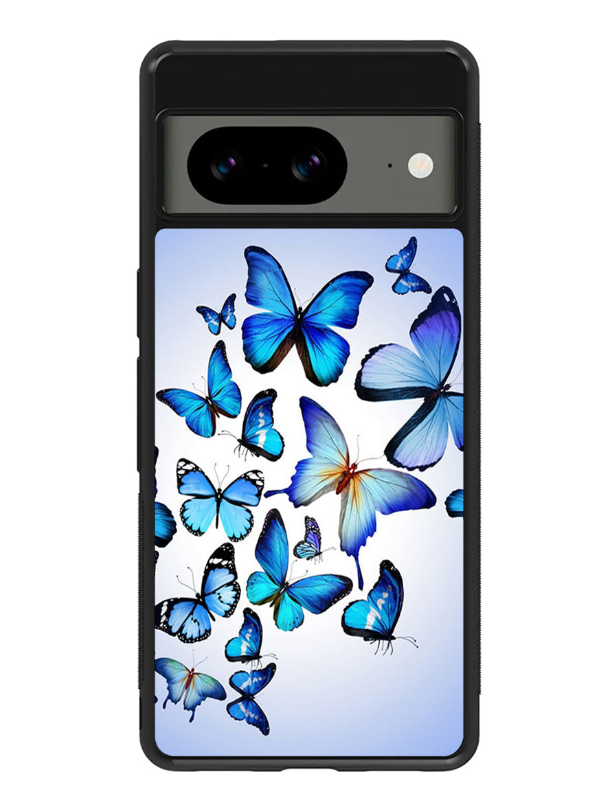 Beautiful Blue Butterfly Google Pixel 8a Case