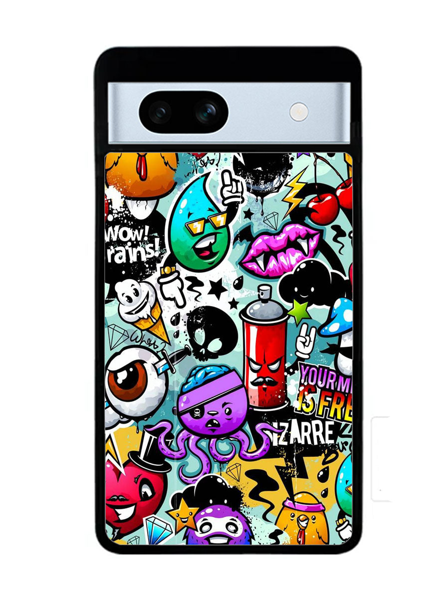 Cartoon Graffiti Google Pixel 7A Case