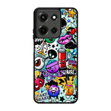 Cartoon Graffiti Motorola Moto G 5G 2025 Case FE5898