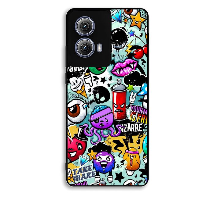 Cartoon Graffiti Motorola Moto Edge 2024 Case FE1497