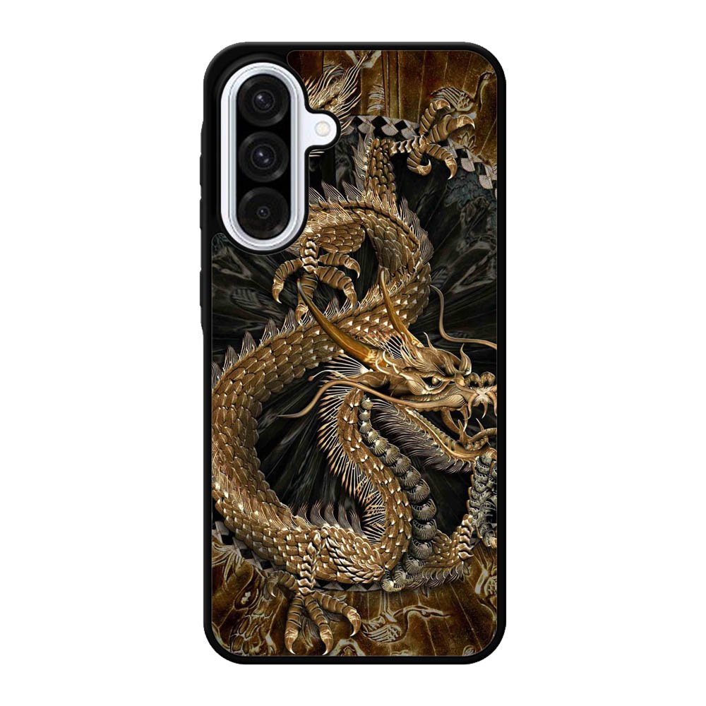 Black And Gold Dragon Samsung Galaxy A56 Case FE4843
