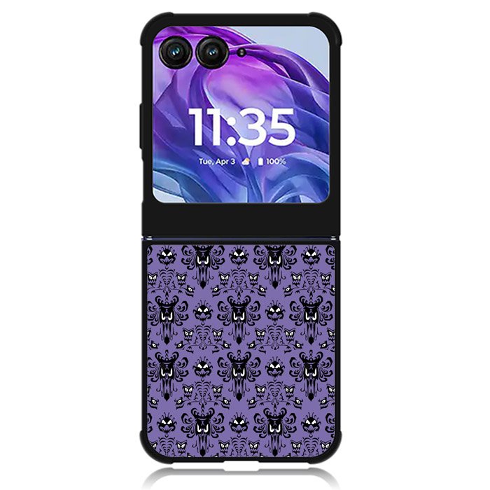 Haunted Mansion Pattern Motorola Moto Razr 2024 , Moto Razr 50 Case