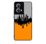 Black Orange Motorola Moto Edge 2024 Case FE3016