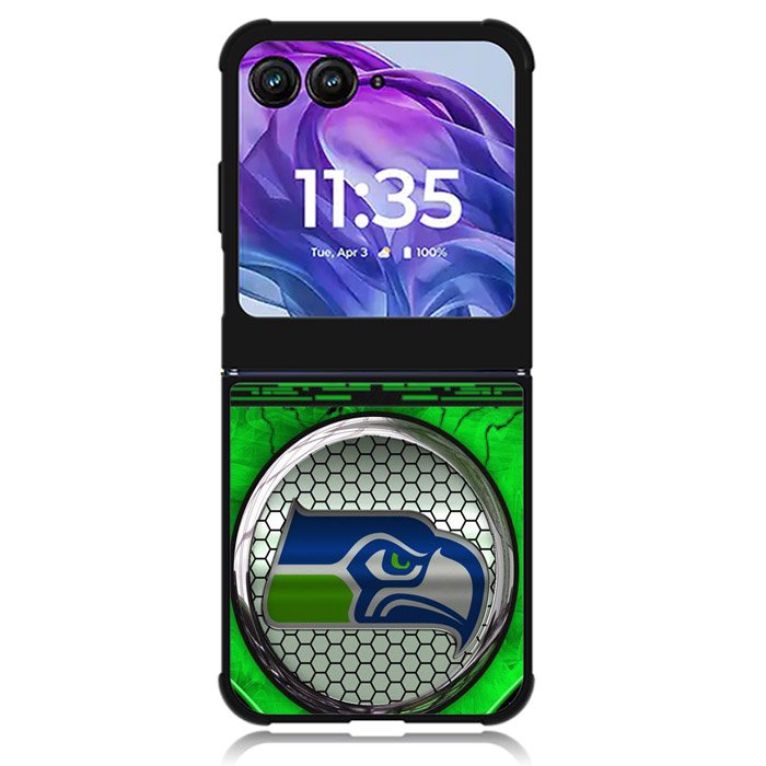 Seattle Seahawks Logo 2nd Motorola Moto Razr 2024 , Moto Razr 50 Case