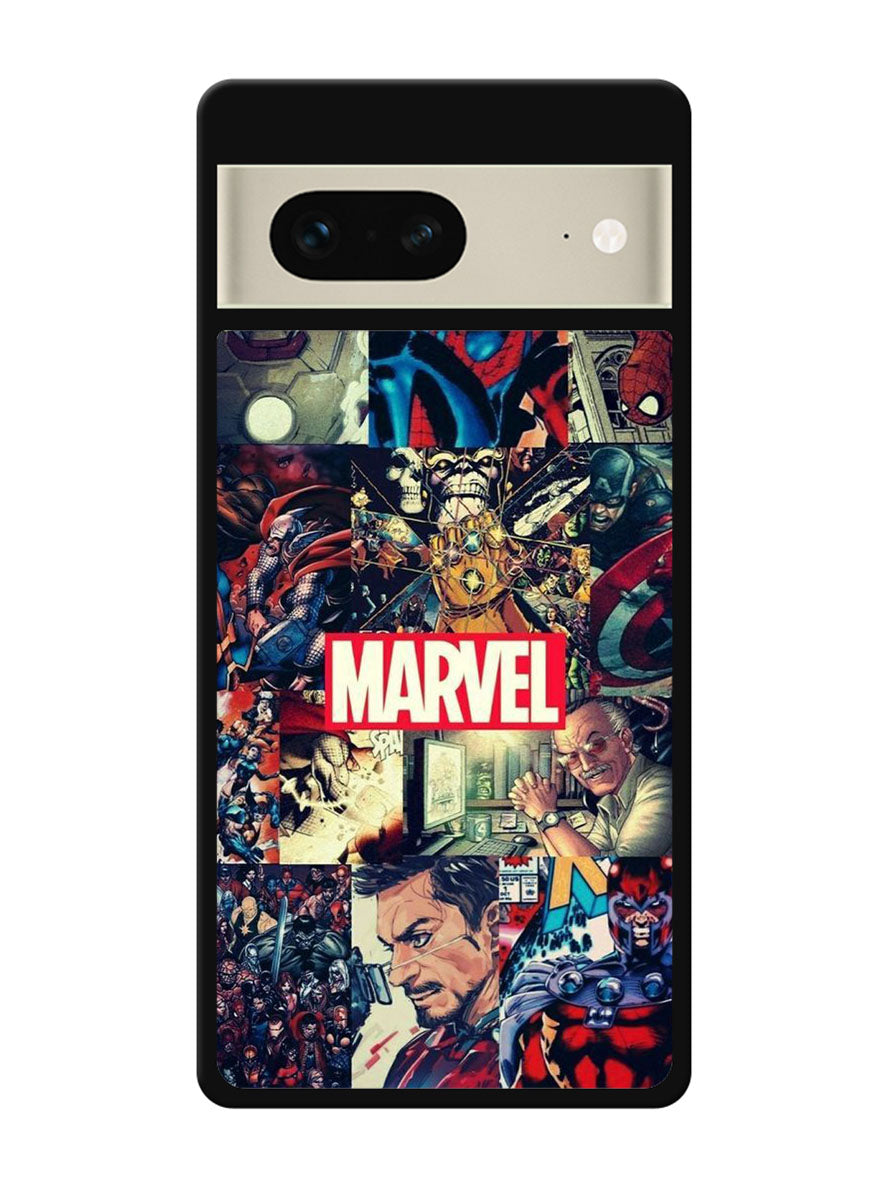 Marvel Comic Heroes Google Pixel 7 Case