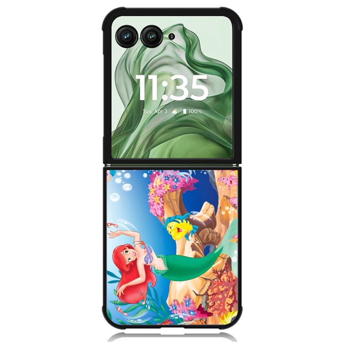 little mermaid Wallpaper X0633 Motorola Moto Razr+ Plus 2024/2025 Case, Motorola Razr 50 Ultra/50s Ultra Case