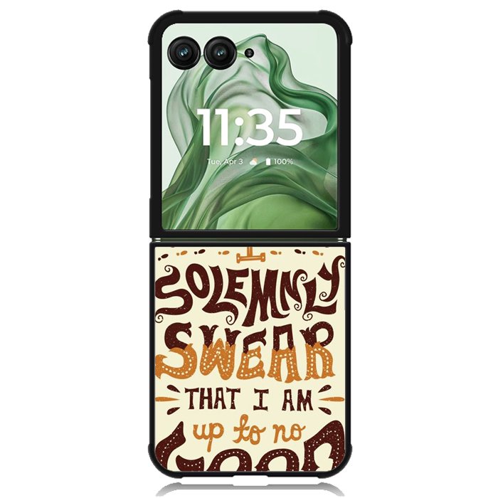 Harry Potter quote I Solemnly Swear That I Am Up To No Good X1072 Motorola Moto Razr+ Plus 2024/2025 Case, Motorola Razr 50 Ultra/50s Ultra Case