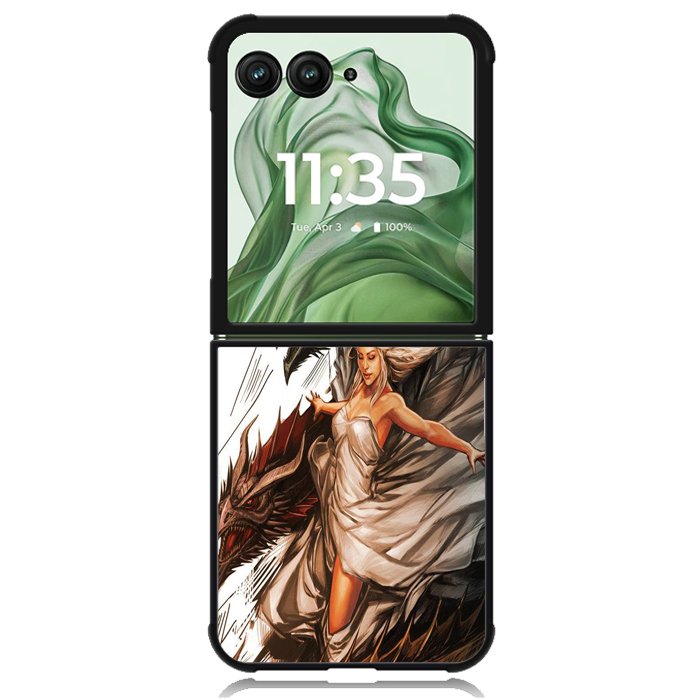 Game of Thrones Targaryen Dragon X1135 Motorola Moto Razr+ Plus 2024/2025 Case, Motorola Razr 50 Ultra/50s Ultra Case