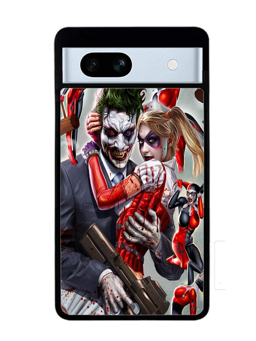Harley Quinn and Joker Google Pixel 7A Case