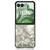 Happy Girls Shine Brighter X1219 Motorola Moto Razr+ Plus 2024/2025 Case, Motorola Razr 50 Ultra/50s Ultra Case