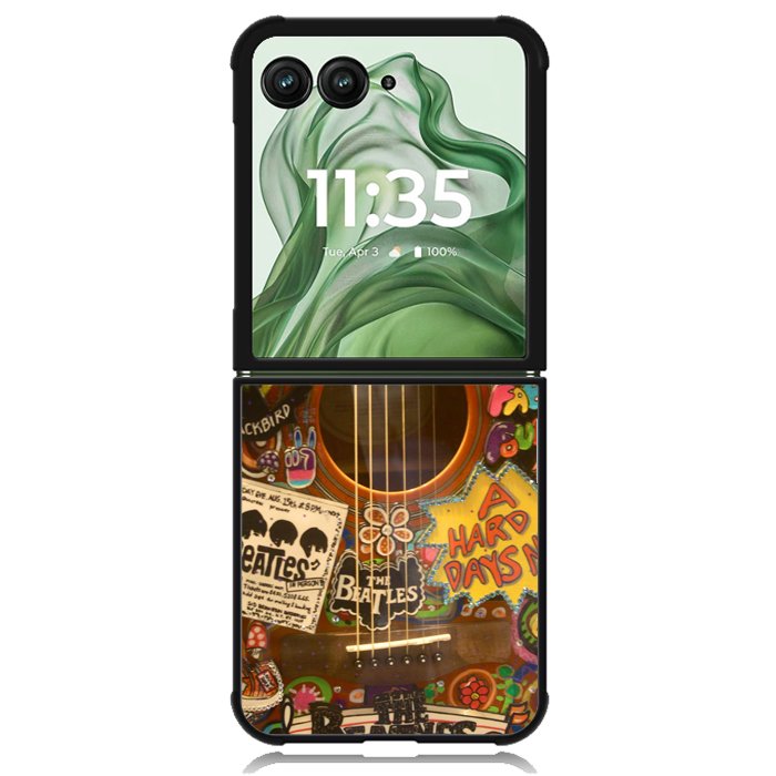hippie beatles X1207 Motorola Moto Razr+ Plus 2024/2025 Case, Motorola Razr 50 Ultra/50s Ultra Case