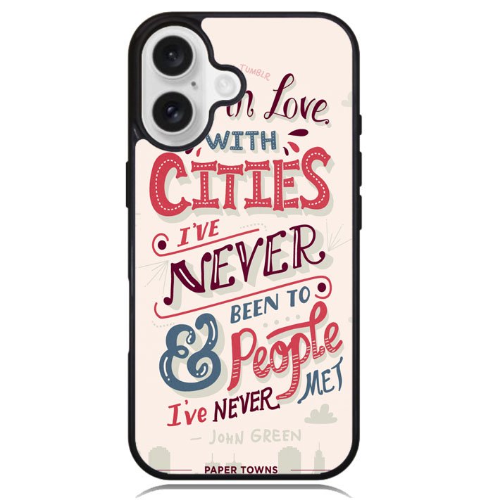 john green, paper towns X1201 iPhone 16 Case