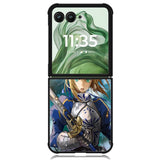Fate Stay Night Saber Arturia X1365 Motorola Moto Razr+ Plus 2024/2025 Case, Motorola Razr 50 Ultra/50s Ultra Case