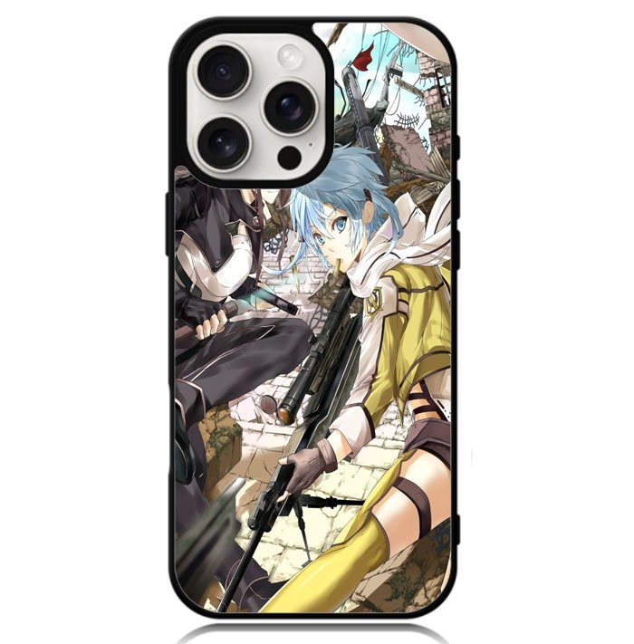 Gun Gale Sinon Kirito X1396 iPhone 16 Pro Max Case