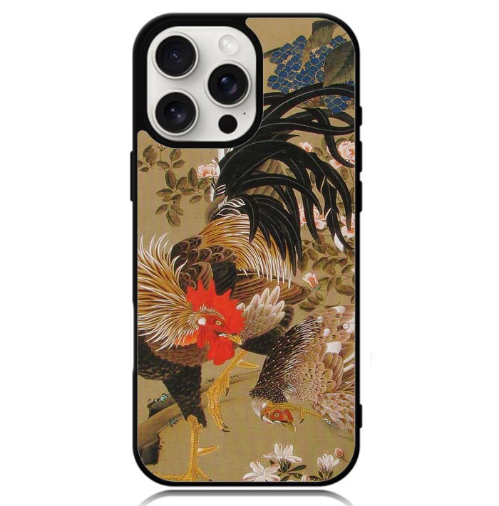Ito Jakuchu Rooster X1552 iPhone 16 Pro Max Case